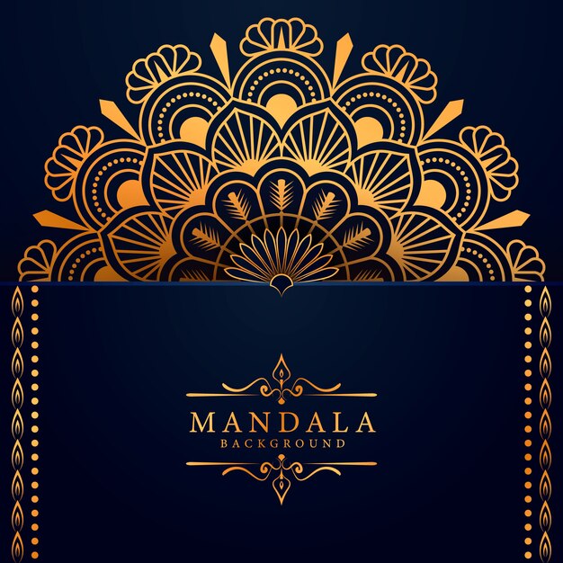 El fondo del mandala de lujo