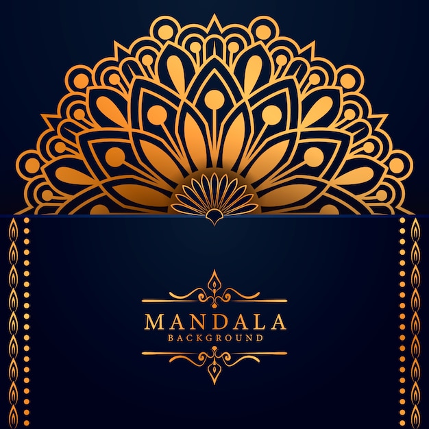 El fondo del mandala de lujo