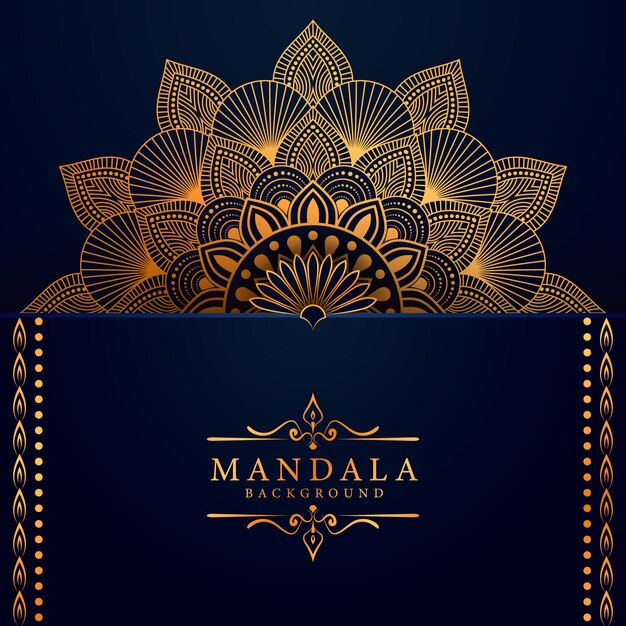 Fondo de mandala de lujo