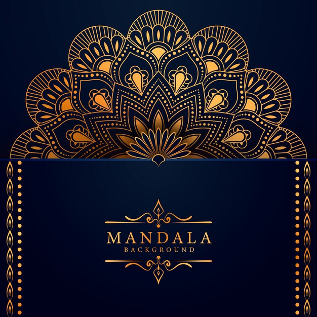 Fondo de mandala de lujo