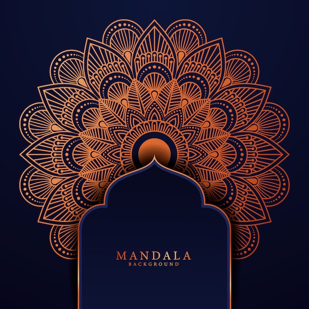 Fondo de mandala de lujo