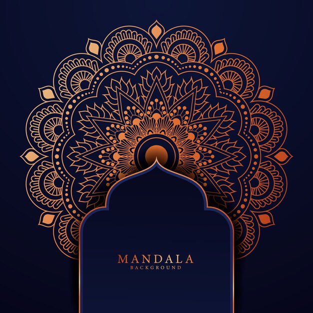 Fondo de mandala de lujo