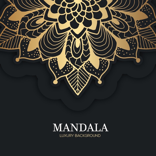 El fondo del mandala de lujo
