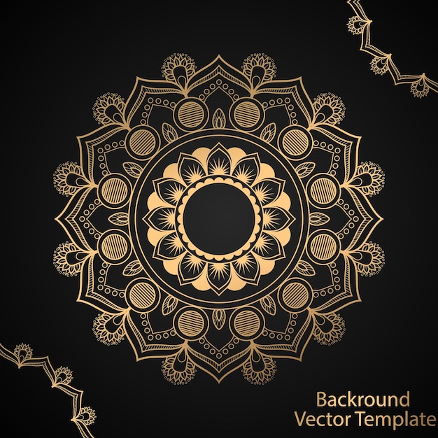 Vector fondo de mandala de lujo