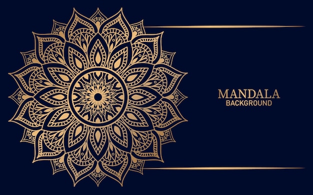 Fondo de mandala de lujo