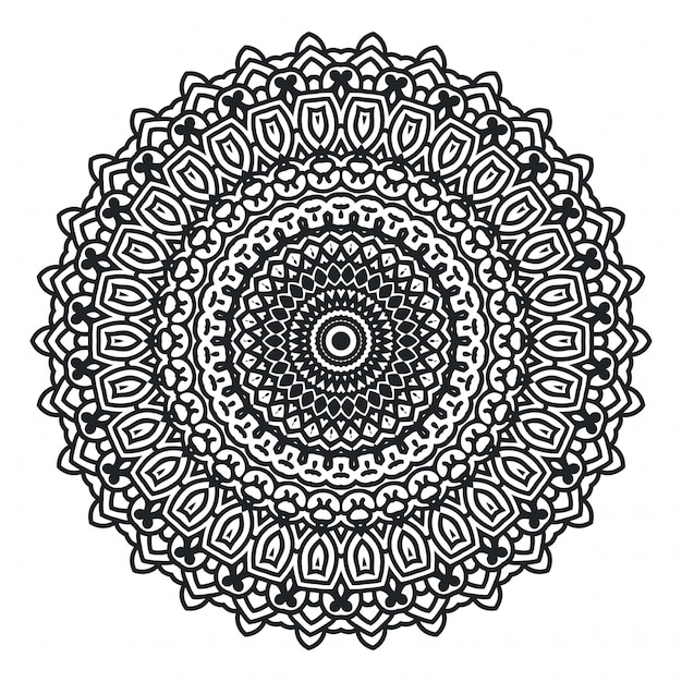 Vector fondo de mandala de lujo