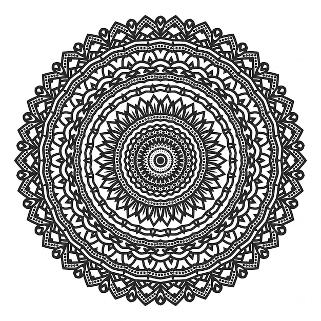 Vector fondo de mandala de lujo