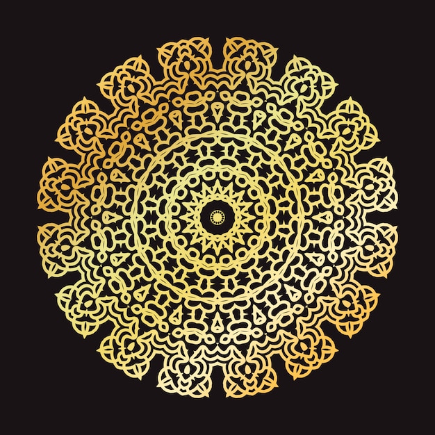 Vector fondo de mandala de lujo