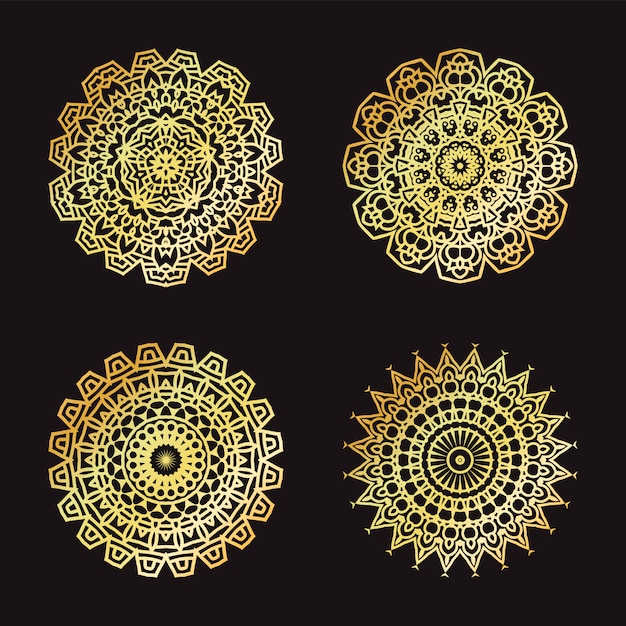 Vector fondo de mandala de lujo