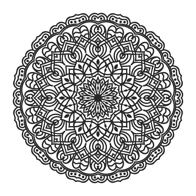 Vector fondo de mandala de lujo