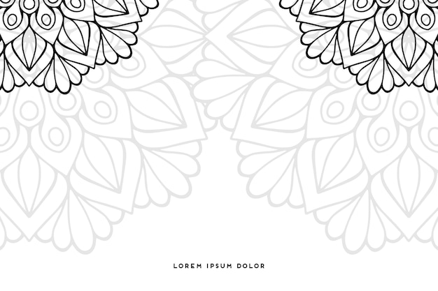 fondo mandala monocromo