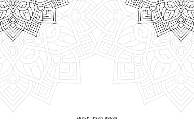 fondo mandala monocromo