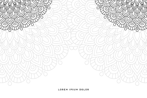 fondo mandala monocromo
