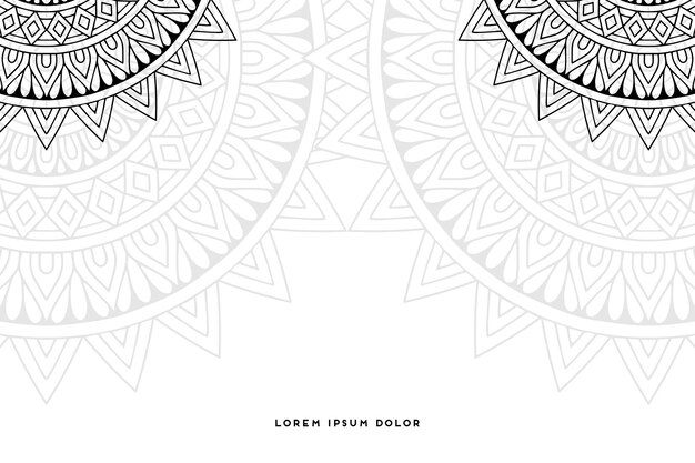 fondo mandala monocromo