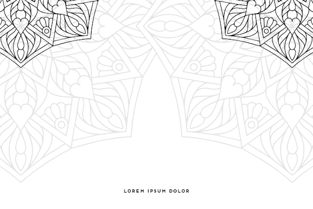 fondo mandala monocromo