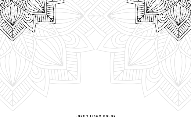 fondo mandala monocromo