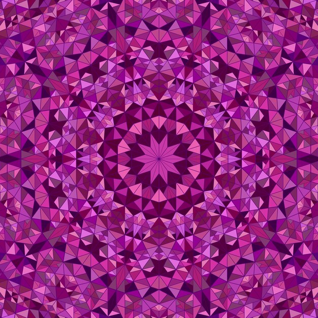 Fondo de mandala de mosaico redondo poligonal dinámico