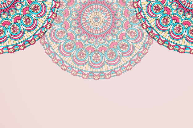 Fondo del mandala con motivos étnicos