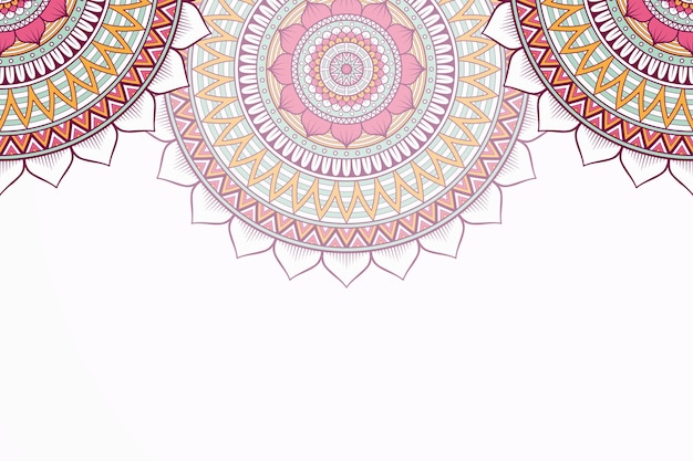 Fondo del mandala con motivos étnicos