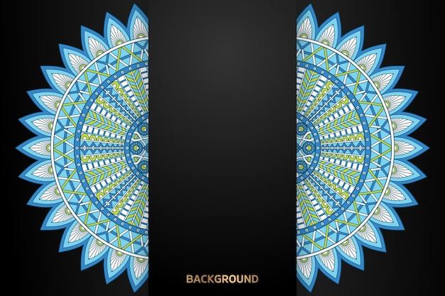 Fondo del mandala con motivos étnicos