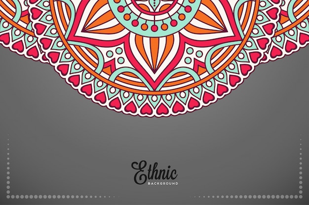 Fondo de mandala ornamental de lujo en color dorado