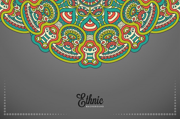 Fondo de mandala ornamental de lujo en color dorado