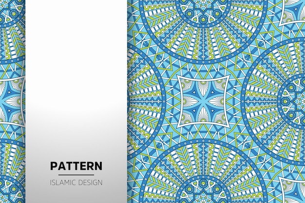 Fondo de mandala ornamental de lujo en color dorado