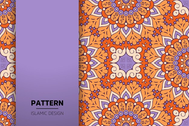 Fondo de mandala ornamental de lujo en color dorado