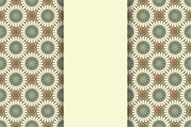 Fondo de mandala ornamental de lujo en color dorado