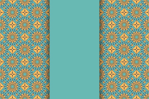 Fondo de mandala ornamental de lujo en color dorado