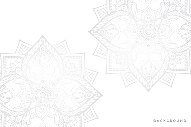 Vector fondo de mandala ornamental de lujo en color dorado.