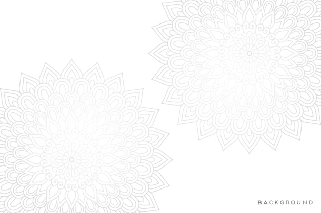 Fondo de mandala ornamental de lujo en color dorado