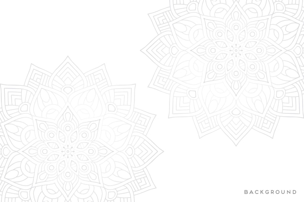 Fondo de mandala ornamental de lujo en color dorado.