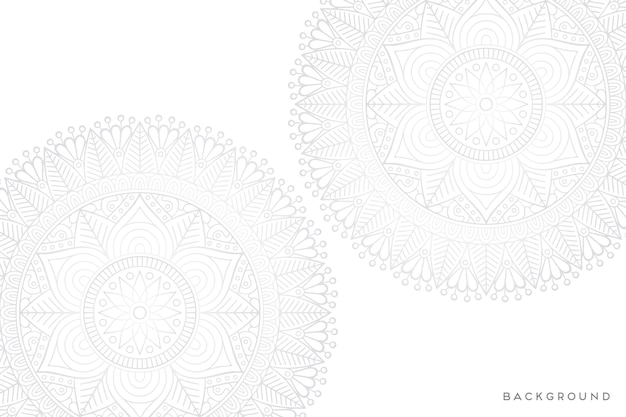 Fondo de mandala ornamental de lujo en color dorado