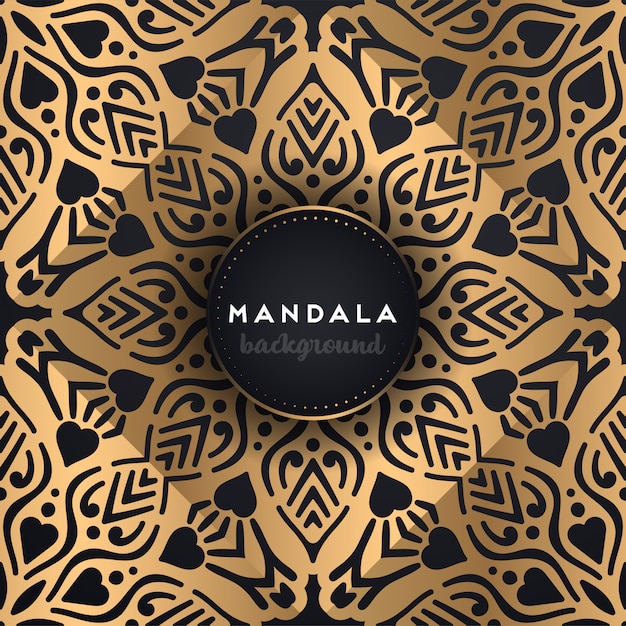 Fondo de mandala ornamental de lujo