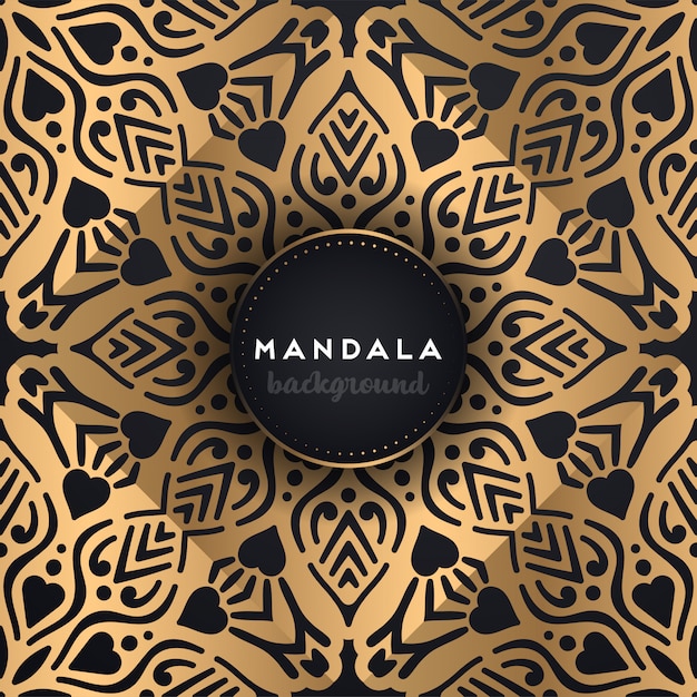 Fondo de mandala ornamental de lujo