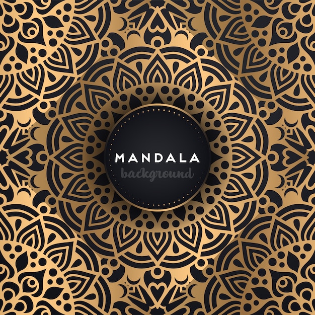 Fondo de mandala ornamental de lujo