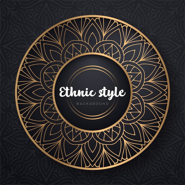 Fondo de mandala ornamental de lujo