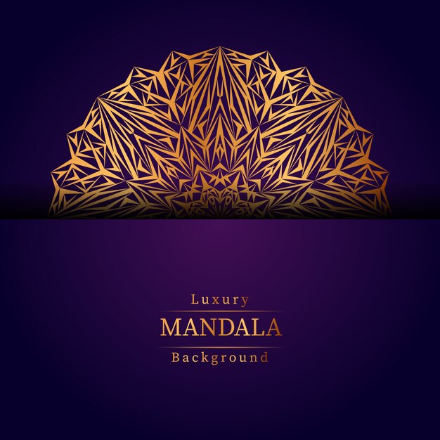 Fondo de mandala ornamental de lujo