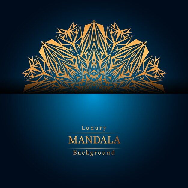 Fondo de mandala ornamental de lujo