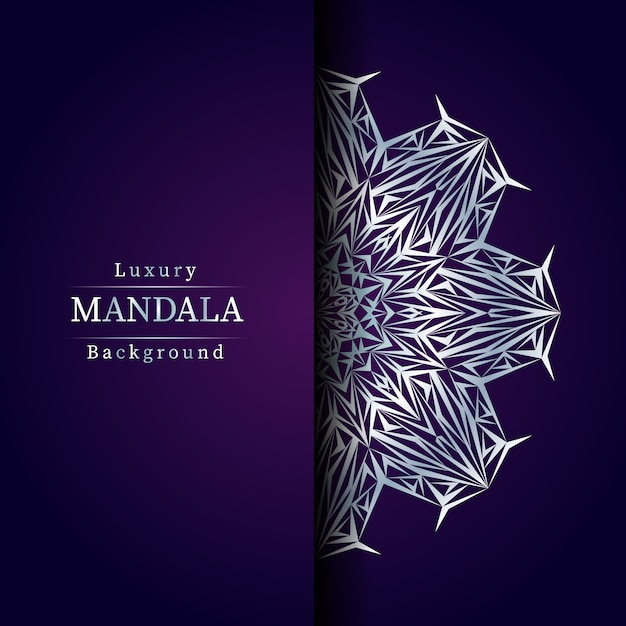 Vector fondo de mandala ornamental de lujo