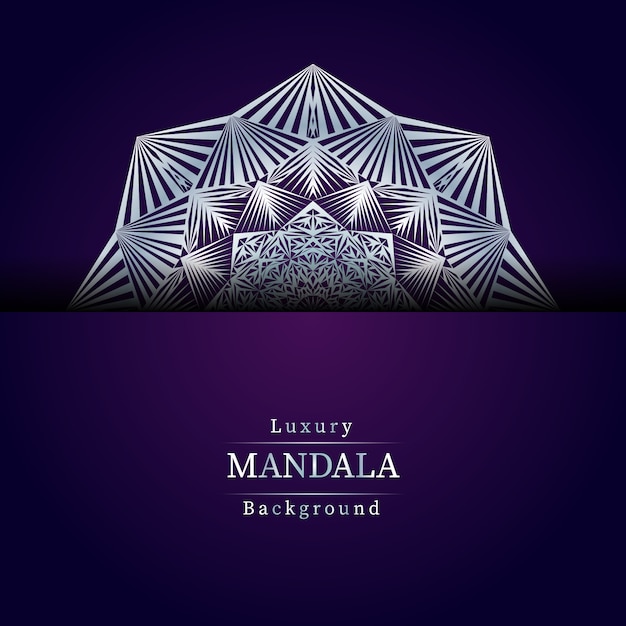 Fondo de mandala ornamental de lujo