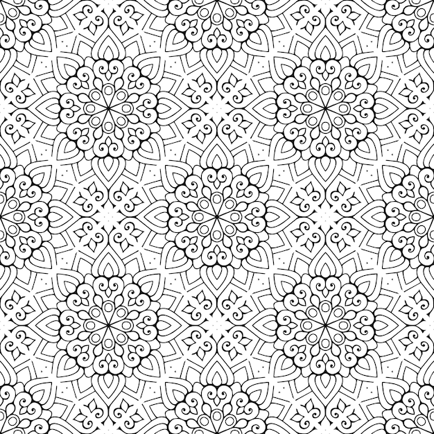 Vector fondo de mandala ornamental de lujo