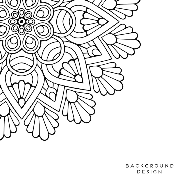 Fondo de mandala ornamental de lujo