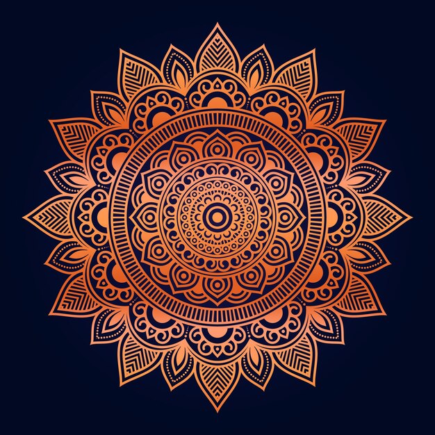 Fondo de mandala ornamental de lujo