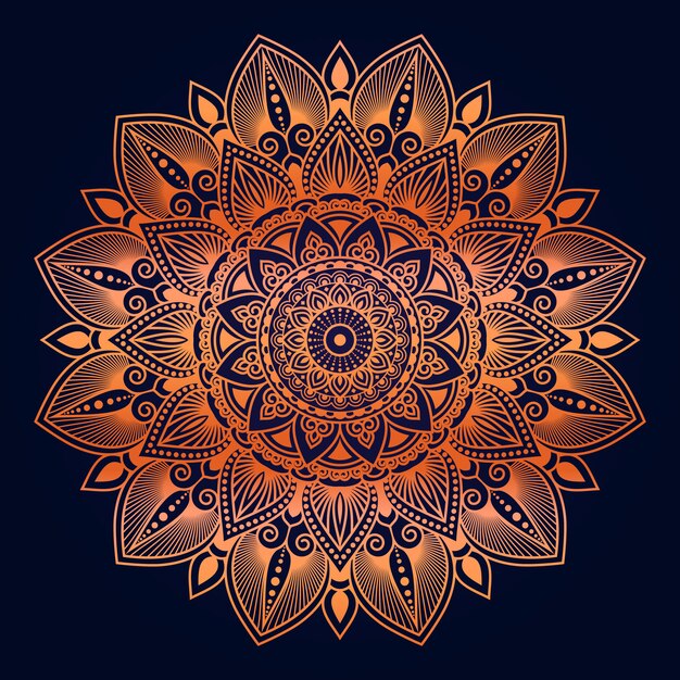 Fondo de mandala ornamental de lujo