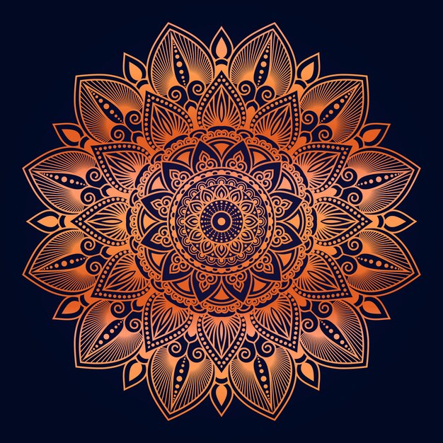 Fondo de mandala ornamental de lujo