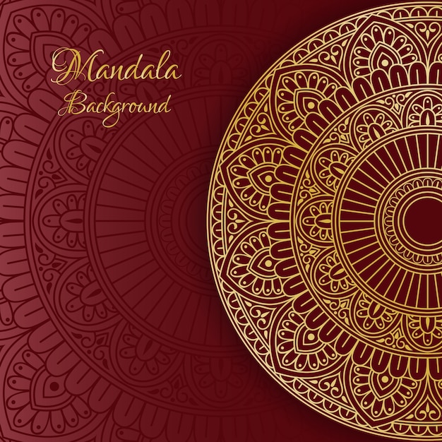 Vector fondo de mandala ornamental de lujo.