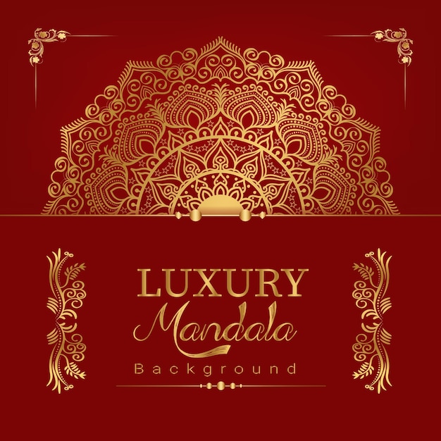 Fondo de mandala ornamental de lujo