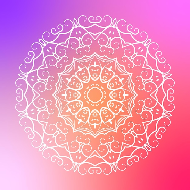 Vector fondo de mandala con patrón arabesco dorado estilo árabe islámico oriental